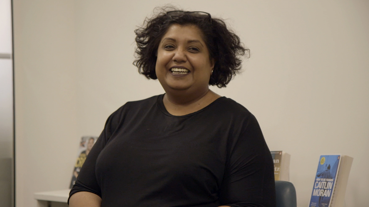 Cat in a sales meeting